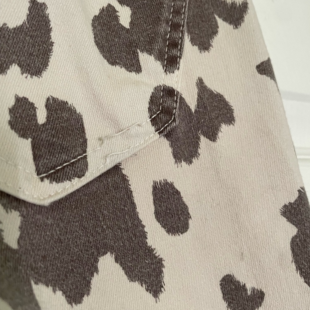 Zara Skinny Flare Cow Print Pants - Picture 4 of 7